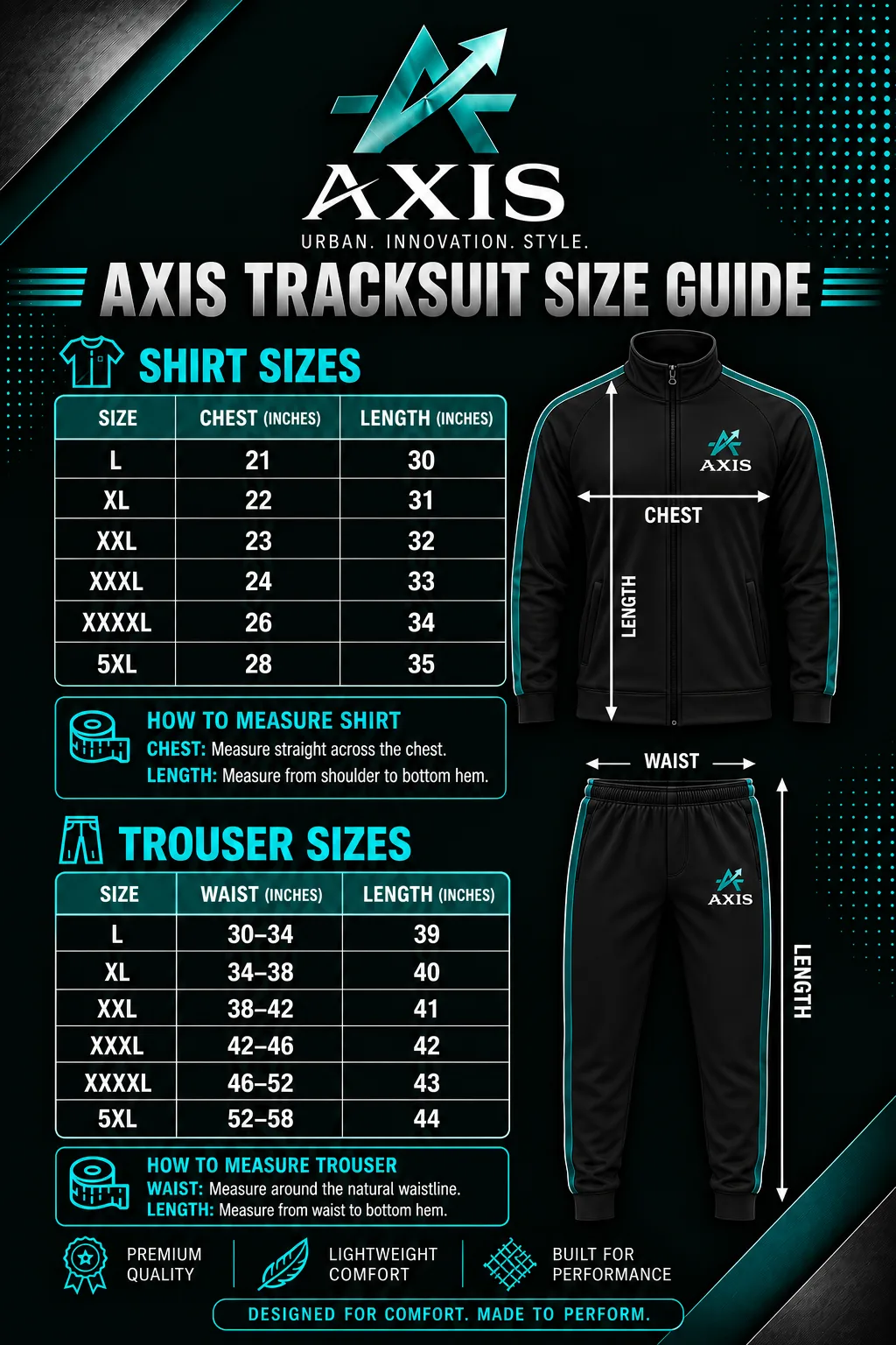 AXIS PREMIUM SCUBA TRACK SUITE 💙