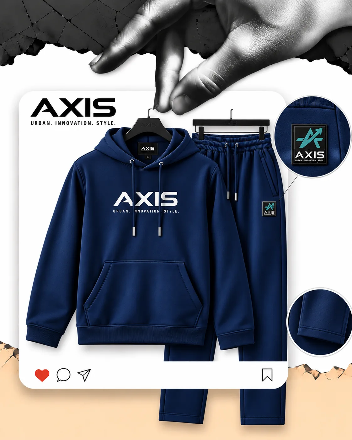 AXIS Signature Tracksuit with adjustable hoodie 
